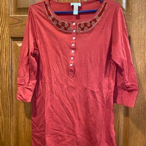 🌸💖 2 for $20 💖 NWOT FAME XL Boho Beaded Top